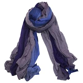 Max Mara-Max Mara Gradient Scarf in Purple Cotton-Purple