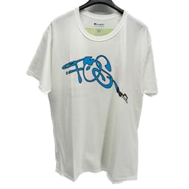 Autre Marque-CHAMPION T-Shirts T.Internationale L Baumwolle-Weiß