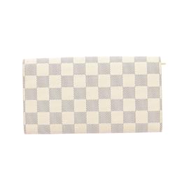 Louis Vuitton-LOUIS VUITTON Portefeuilles T.  Cuir-Blanc