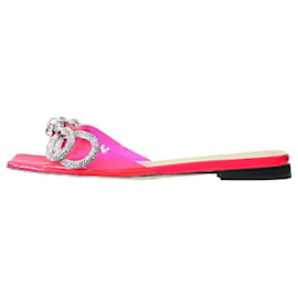 Mach & Mach-Neonpinke Sandalen mit gefütterter Schleife – Größe EU 37-Pink