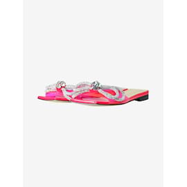 Mach & Mach-Neonpinke Sandalen mit gefütterter Schleife – Größe EU 37-Pink
