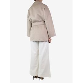 Max Mara-Beige cashmere coat - size UK 8-Other