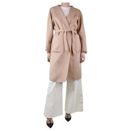 Max Mara-Pink cashmere coat - size UK 8-Pink