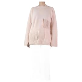 Stella Mc Cartney-Light pink ribbed jumper - size UK 10-Pink