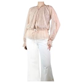 Emilio Pucci-Pink lace blouse - size UK 10-Pink