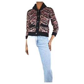 Gucci-Giacca in maglia con paillettes multicolori - taglia UK 8-Multicolore