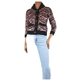 Gucci-Multicoloured sequin knit jacket - size UK 8-Multiple colors