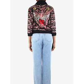 Gucci-Veste en tricot à sequins multicolores - taille UK 8-Multicolore
