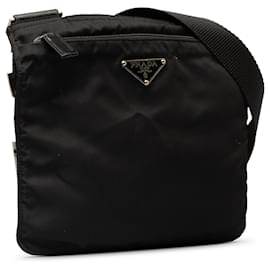 Prada-Prada Black Tessuto Crossbody-Black