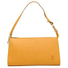 Louis Vuitton-Pochette Epi Jaune Louis Vuitton Accessoires-Jaune