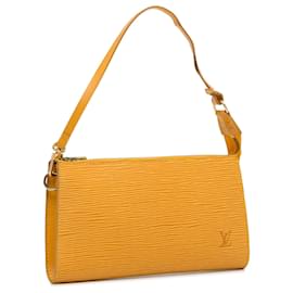 Louis Vuitton-Louis Vuitton Yellow Epi Pochette Zubehör-Gelb