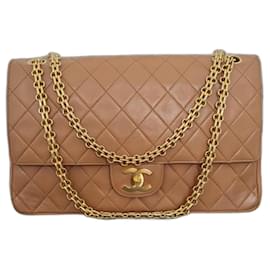 Chanel-Timeless-Pink,Beige,Gold hardware