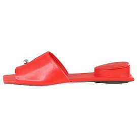Tory Burch Red Pierced Mule Sandals - size EU 37.5 Red