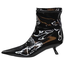 Anine Bing Schwarze Lackstiefeletten – Größe EU 38 Schwarz