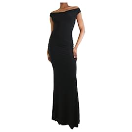 Autre Marque-Black off-shoulder maxi dress - size UK 6-Black