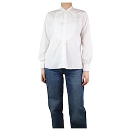 Autre Marque-White cotton button-up shirt - size M-White
