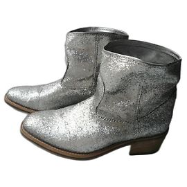 Bottes FORTE FORTE argent taille 40 en excellent état Argenté