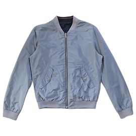 Gucci wendbare Bomberjacke Schwarz Grau