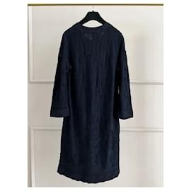 Chanel-Vestido de estilo desgastado de la colección Supermarket.-Navy blue