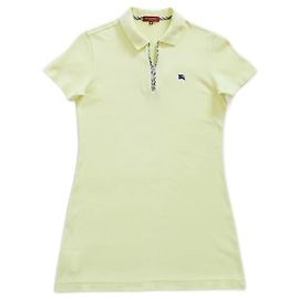 Vestido de tenis Burberry amarillo de algodón Amarillo