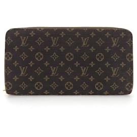 Louis Vuitton-Portafoglio Zippy Louis Vuitton-Marrone