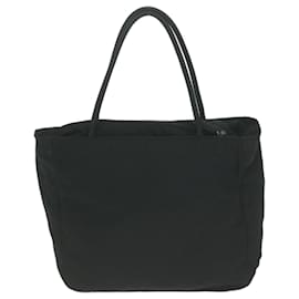 Prada-PRADA Hand Bag Nylon Black Auth 66002-Black