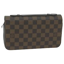 Louis Vuitton-Portafoglio LOUIS VUITTON Damier Ebene Zippy XL N63284 LV Auth em5772-Altro