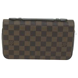 Louis Vuitton-Portafoglio LOUIS VUITTON Damier Ebene Zippy XL N63284 LV Auth em5772-Altro