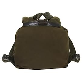 Prada-PRADA Backpack Nylon Khaki Auth 65700-Khaki