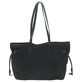 Prada-PRADA Tote Bag Nylon Black Auth 66143-Black