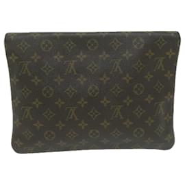 Louis Vuitton-LOUIS VUITTON Monogramm Pochette Priant Clutch Bag M51805 LV Auth am5733-Monogramm