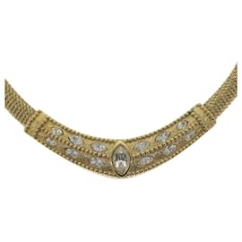 Christian Dior-Christian Dior Collar metal Oro Autenticación5726-Dorado