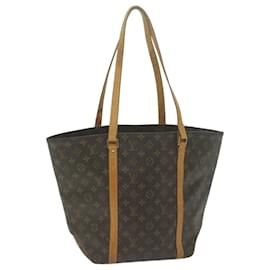 Louis Vuitton-LOUIS VUITTON Monogram Sac Shopping Tote Bag M51108 Auth LV 65675-Monogramme