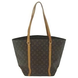 Louis Vuitton-LOUIS VUITTON Monogram Sac Shopping Tote Bag M51108 Auth LV 65675-Monogramme