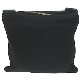 Prada-PRADA Shoulder Bag Nylon Black Auth 66044-Black