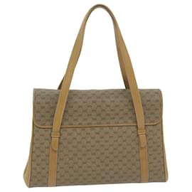 Gucci-GUCCI Micro GG Supreme Hand Bag PVC Leather Beige 000 46 4857 Auth th4558-Beige