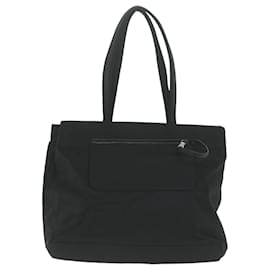 Prada-PRADA Tote Bag Nylon Black Auth 65963-Black