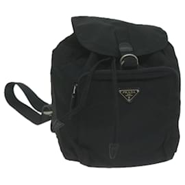 Prada-PRADA Backpack Nylon Black Auth 65746-Black