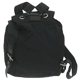Prada-PRADA Backpack Nylon Black Auth 65746-Black
