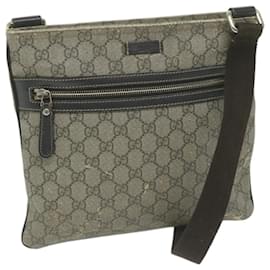 Gucci-GUCCI GG Supreme Shoulder Bag PVC Beige 295257 auth 65706-Beige