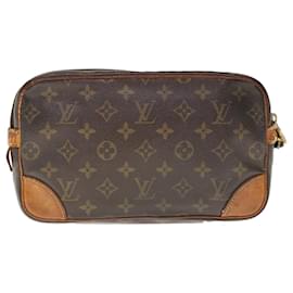 Louis Vuitton-LOUIS VUITTON Monogram Marly Dragonne GM Clutch Bag M51825 LV Auth 65635-Monogram