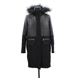 Gerard Darel Wollmantel Schwarz