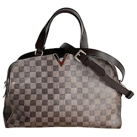 Louis Vuitton-Louis Vuitton Louis Vuitton Kensington Bowling Damier Ebene shoulder bag-Brown