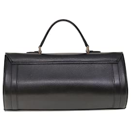 Autre Marque-Burberrys Hand Bag Leather Black Auth 65297-Black
