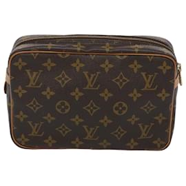 Louis Vuitton-Louis Vuitton Monogram Compiegne 23 Clutch Bag M51847 LV Auth am5734-Monogram