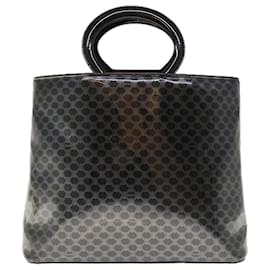 Céline-CELINE Macadam Canvas Hand Bag Black Auth 65722-Black