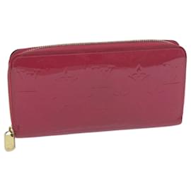Louis Vuitton-LOUIS VUITTON Monogram Vernis Zippy Wallet Pink M93058 LV Auth am5708-Pink