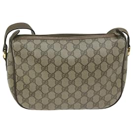 Gucci-GUCCI GG Canvas Web Sherry Line Shoulder Bag PVC Beige Green Red Auth yk10468-Red,Beige,Green