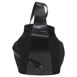 Loewe-LOEWE Shoulder Bag Nylon Black Auth bs11865-Black