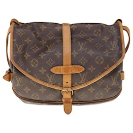 Louis Vuitton-Louis Vuitton Monogram Saumur 30 Shoulder Bag M42256 LV Auth 65207-Monogram